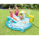 Gator Play Centre – Inflatable Kids Water Play Pool with Slide, Sprayer & Fun Accessories